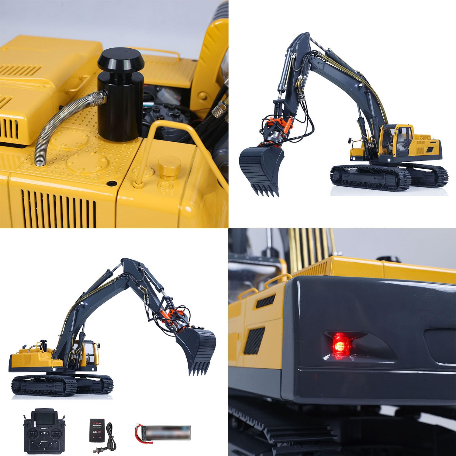 Excavadora hidráulica EC360 RC 1/14 JDM 106 V2 RTR Upgrade Excavadora teledirigida