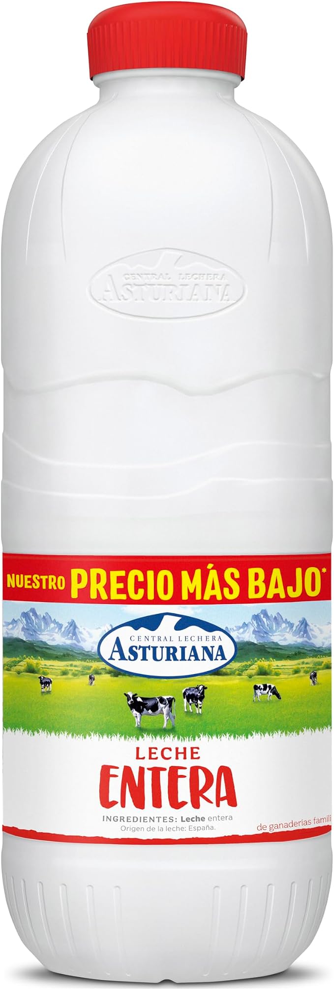 Central Lechera Asturiana Leche Entera UHT Botella 2,2 Litros