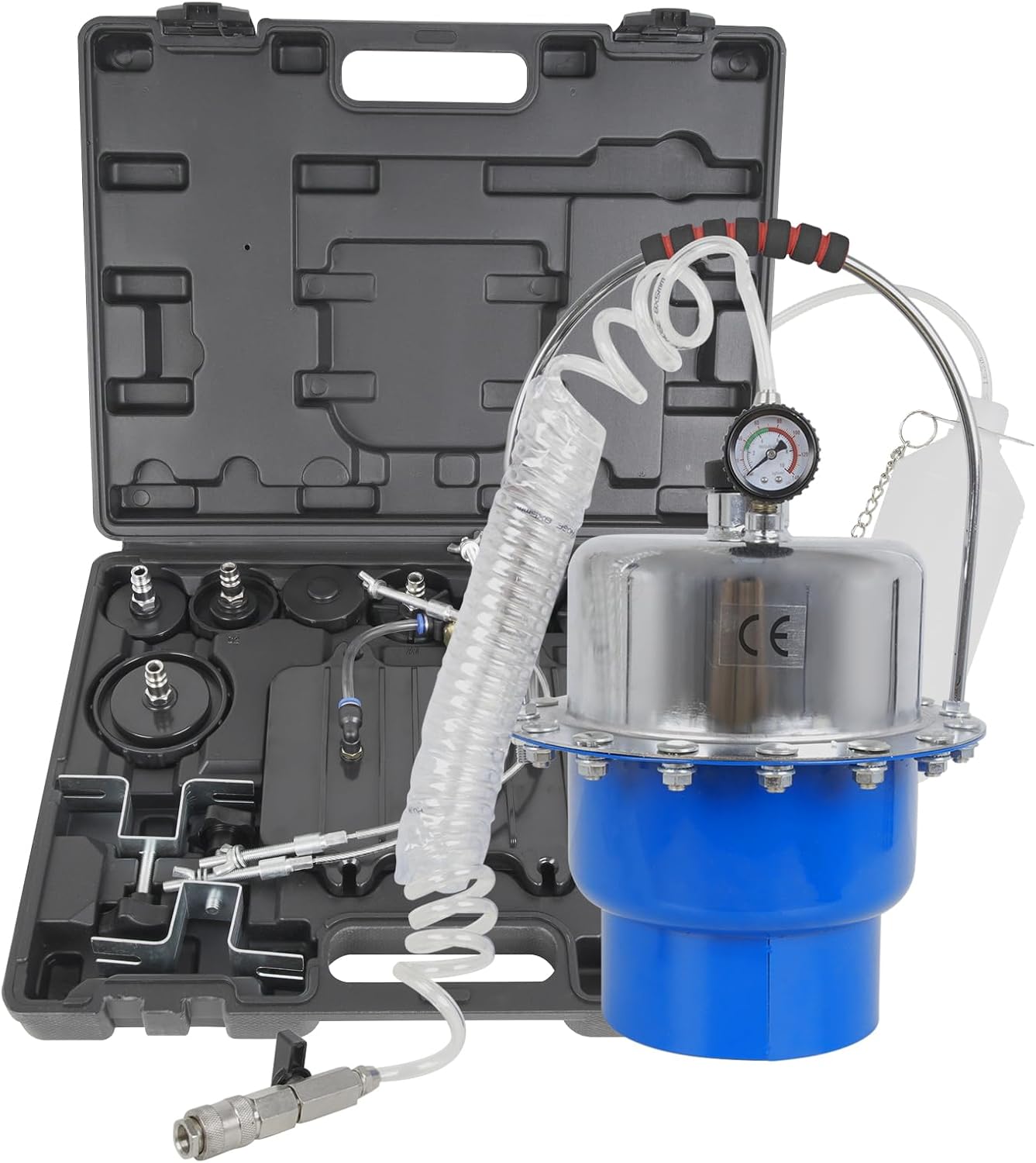 DISUTOGO Brake Bleeder Kit, One Person Pro Portable Pneumatic Air Pressure Kit Brake