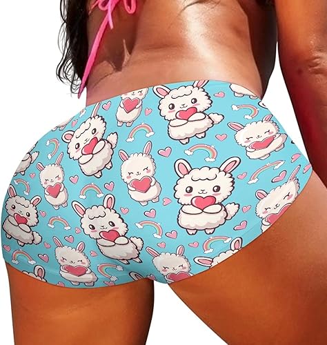 Miniatura 4 de YEXIATODO Pantalones cortos de yoga sexy con levantamiento de glúteos para mujer de cintura alta