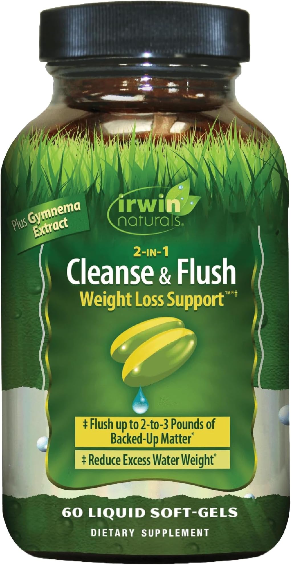 2-in-1 Kidney & Liver Super Cleanse (10-Day) - Balanced Liver Detox & Kidney Cleanse - Milk Thistle Dandelion Root & Reishi Mushroom - Whole-Body Detox Formula - 60 Liquid Soft-Gels
