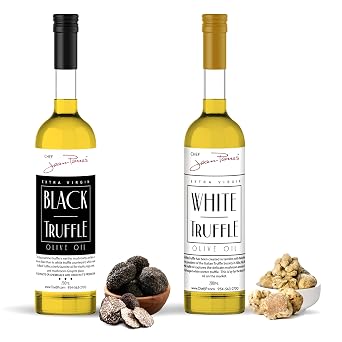 White & Black Truffle Oil SUPER CONCENTRATED 200ml 7oz 100% Natural NO ARTIFICIAL ANYTHING