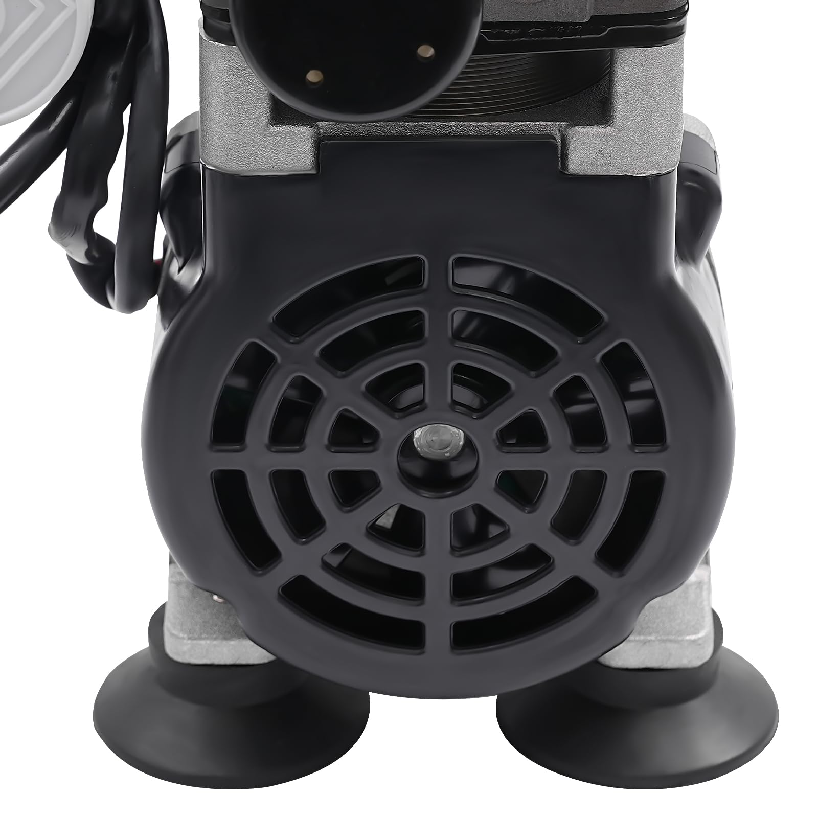 Pompa a vuoto senza olio 45L/min con lega di alluminio, doppio pistone, motore in rame da 150 W e protezione contro il surriscaldamento, pompa a vuoto industriale silenziosa per laboratorio, medicina