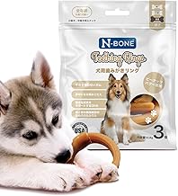 N-BONE Dog Toothpaste Ring, Peanut Butter Flavor, 3 Pieces, 2.0 oz (55 g)
