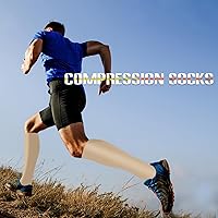 Vista 35 de Calcetines de compresión y circulación para mujer y hombre (3 pares), para enfermería, correr, viajar, calcetines hasta la rodilla