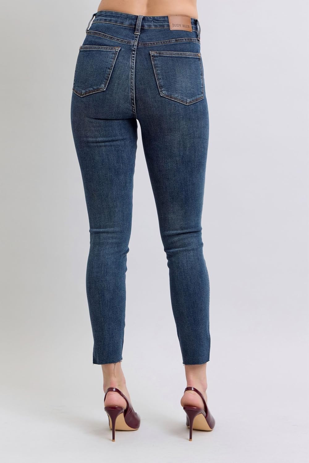 Judy Blue HW Tummy Control Step Hem Skinny Jeans - Ultimate Comfort & Flattering Fit - 88913
