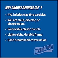 Vista 8 de Escoba de ángulo con cerdas de alto rendimiento, 9 pulgadas de ancho, amarillo, Amarillo, 1