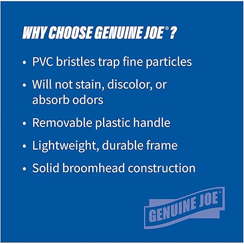 Miniatura 8 de Escoba de ángulo con cerdas de alto rendimiento, 9 pulgadas de ancho, amarillo, Amarillo, 1