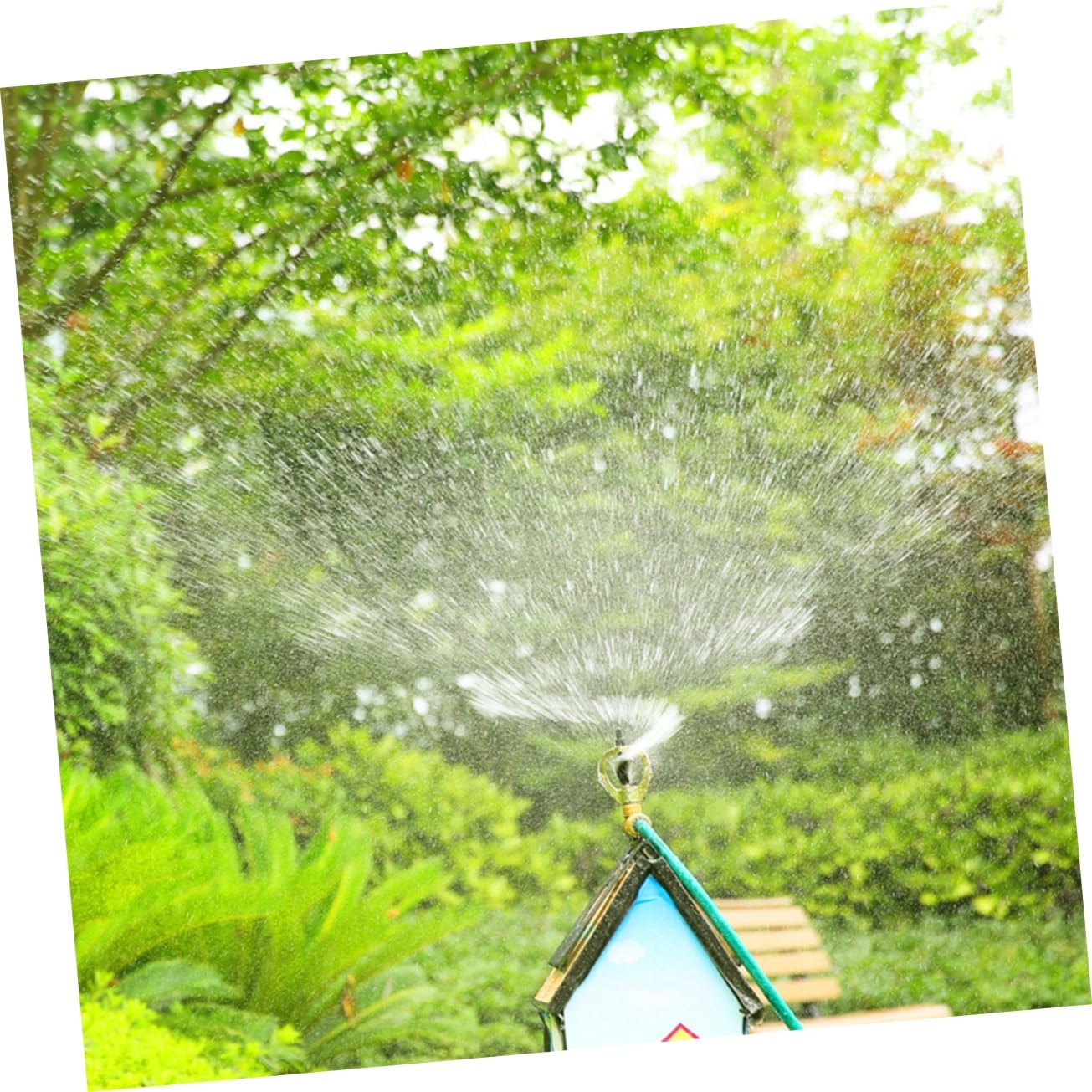 360 Rotating Rooftop Sprinkler Automatic Cooling System for Lawn Angle High Speed Spray Durable Garden Irrigation