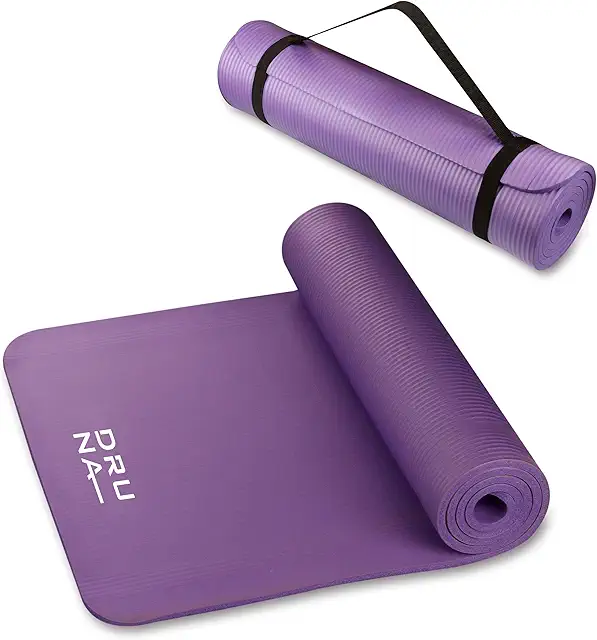 Esterilla Yoga DRUNA NBR Antideslizante 1-1.5 cm para Pilates y Ejercicios