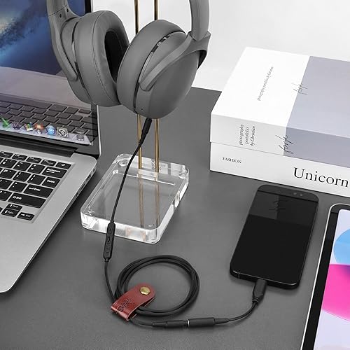 Miniatura 6 de Geekria Cable de audio con micrófono compatible con Skullcandy Crusher Evo, Hesh 3/2, Riff 2, cable de auriculares de 1/8" (3,5 mm) a 0.138 in de