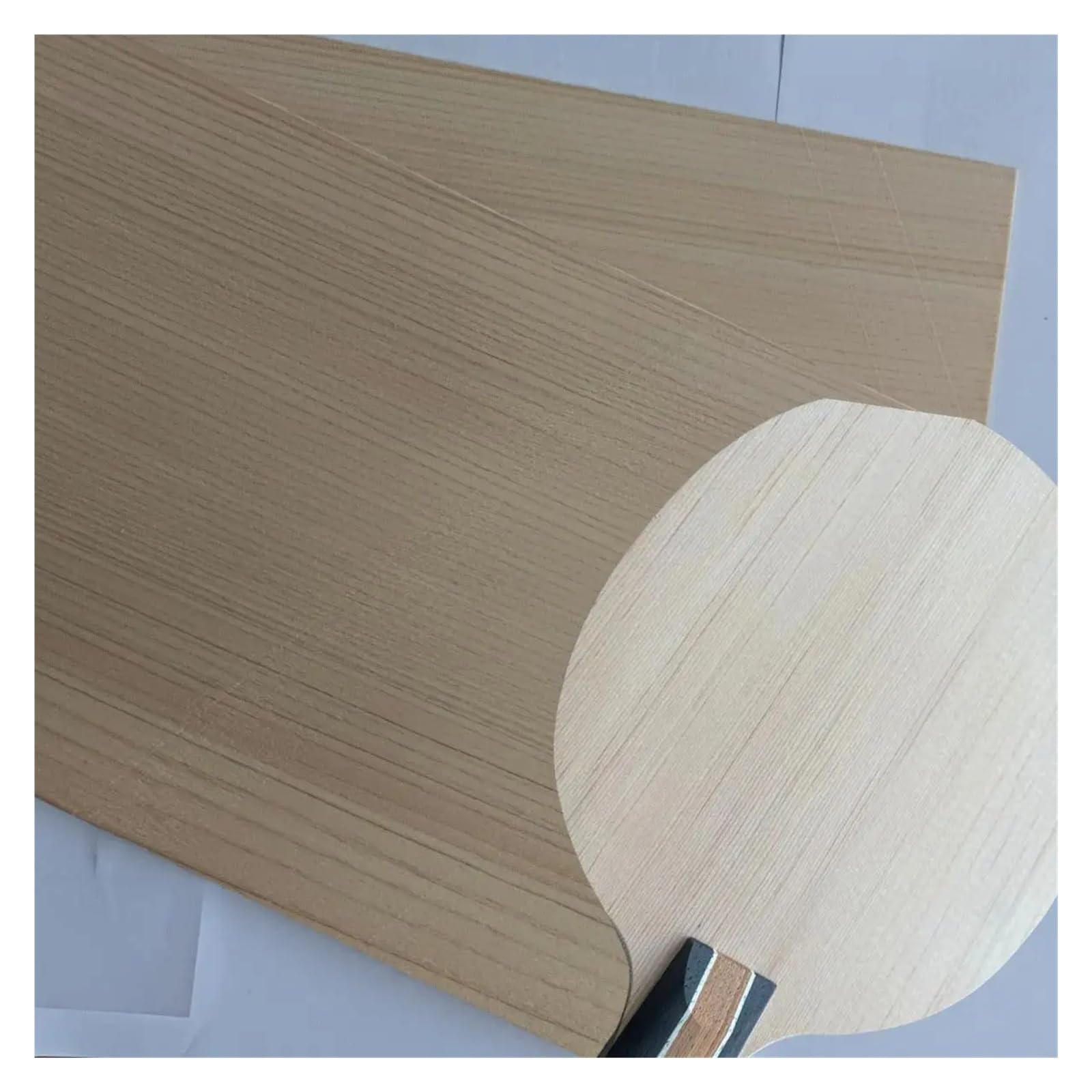 Carving Wood 0,5 mm/0,8 mm/1 mm, arkusz forniru z naturalnego drewna cyprysowego Hinoki, 2 sztuki, 17 cm × 28 cm, łatwe do samodzielnego wykonania, do tenisa stołowego, obróbki drewna, patyczki (1 mm)