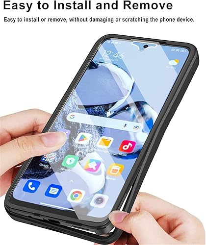 Miniatura 6 de Funda transparente para Samsung Galaxy A54 5G con protector de pantalla integrado, Oro Rosa