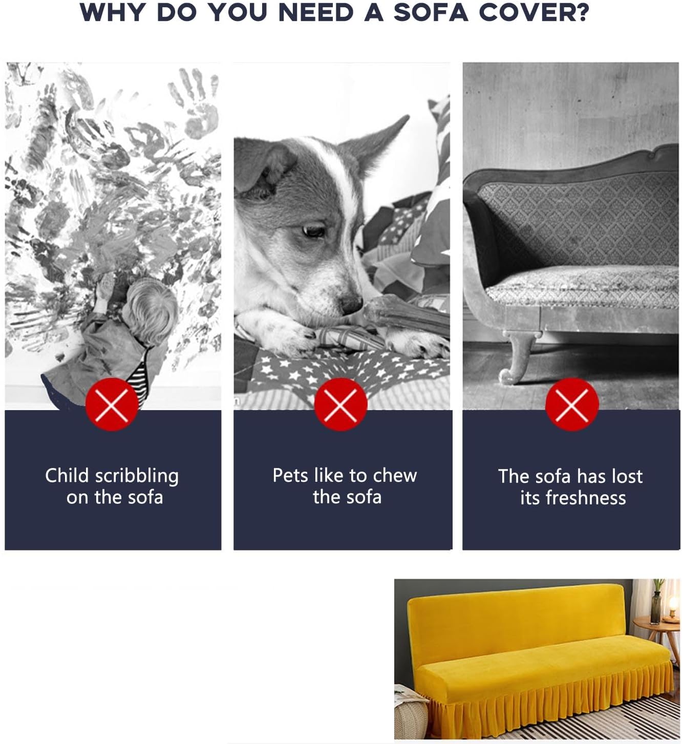 High Stretch Futon Slipcover Armless Futon Bed Cover Furniture Protector with Elastic Bottom for Kids, Pet, Solid Color Futon Sofa Covers for Kids, Pets,Pink,S