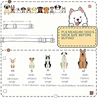 Vista 44 de DOGWONG Collar de perro Airtag de algodón y cáñamo, collar resistente para perros con soporte para Airtag, collares verdes para perros pequeños