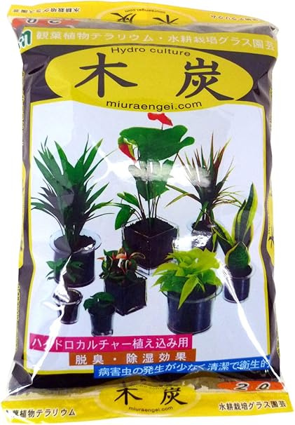 Amazon ハイドロカルチャー用 用土 ハイドロカルチャー用 木炭 2l