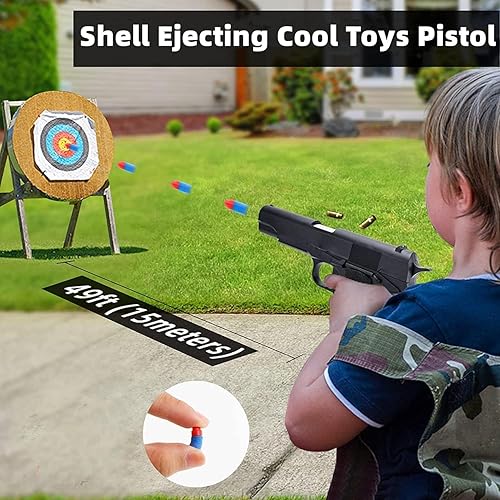Miniatura 4 de Pistola de juguete, balas de espuma suave, juego de disparos de expulsión de conchas, pistola de juguete genial, modelo educativo de juguete de