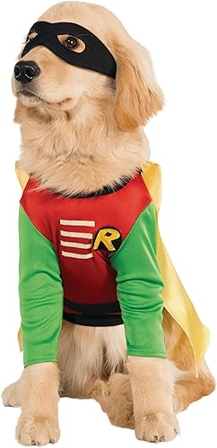 Miniatura 6 de Disfraz Rubies Costume Company de Robin de DC Comics para perro grande, 2x, Rojo