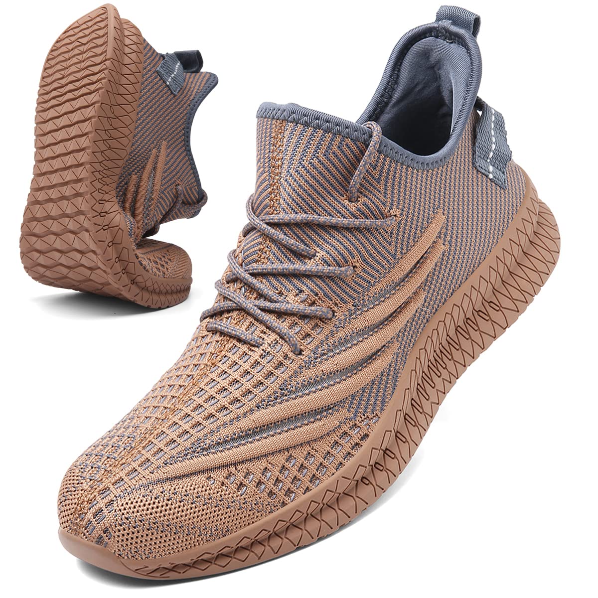 Scarpe da Corsa da Uomo Scarpe da Ginnastica in Gomma Nera per Scarpe da Ginnastica alla Moda, Palestra, Tennis, Casual, Sport, Lavoro e Jogging