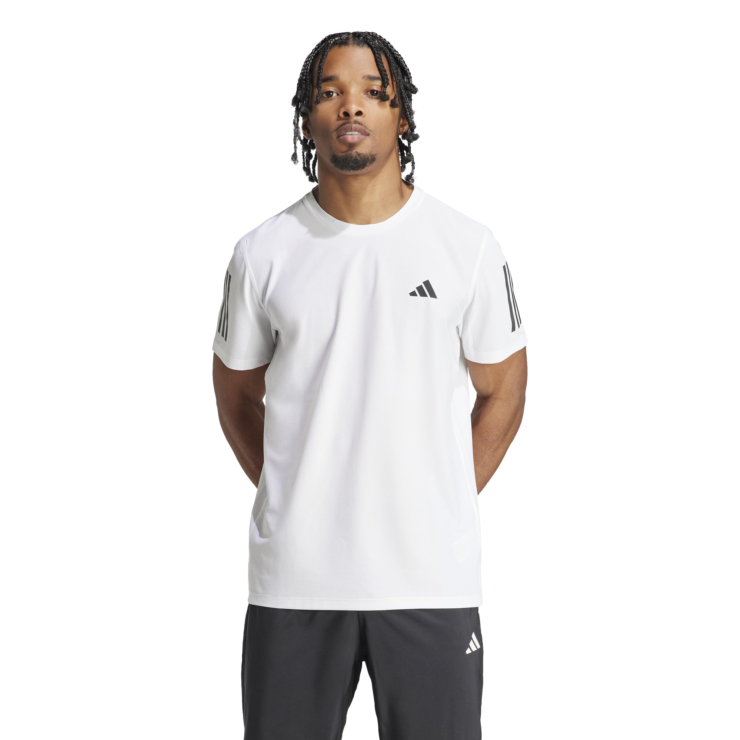 adidas Men's Own The Run Tee, White, XXL