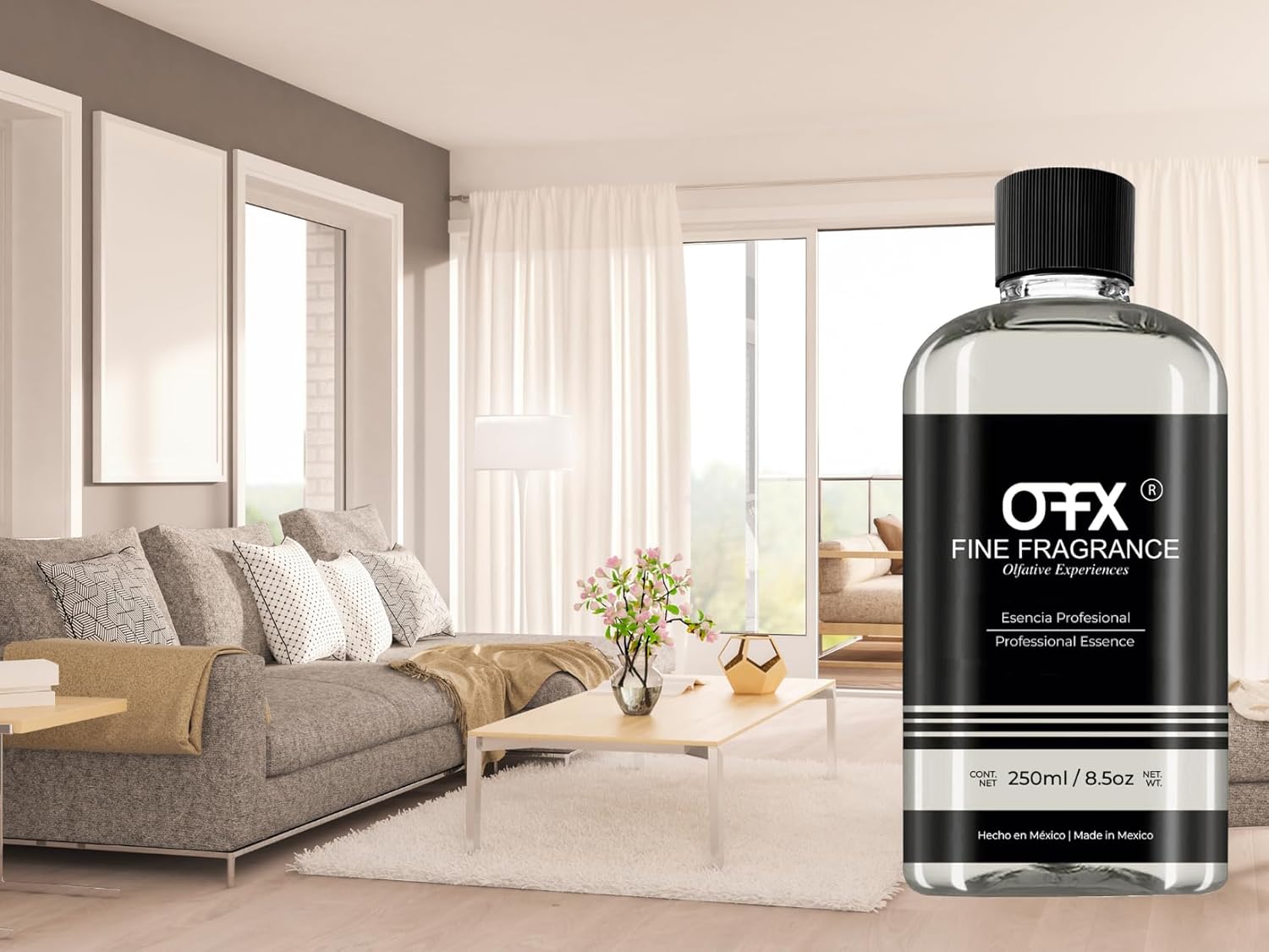 Fine Fragrance Professional Environmental Essence for Diffusers and Aromatherapy, The White And Pink, 250 ml