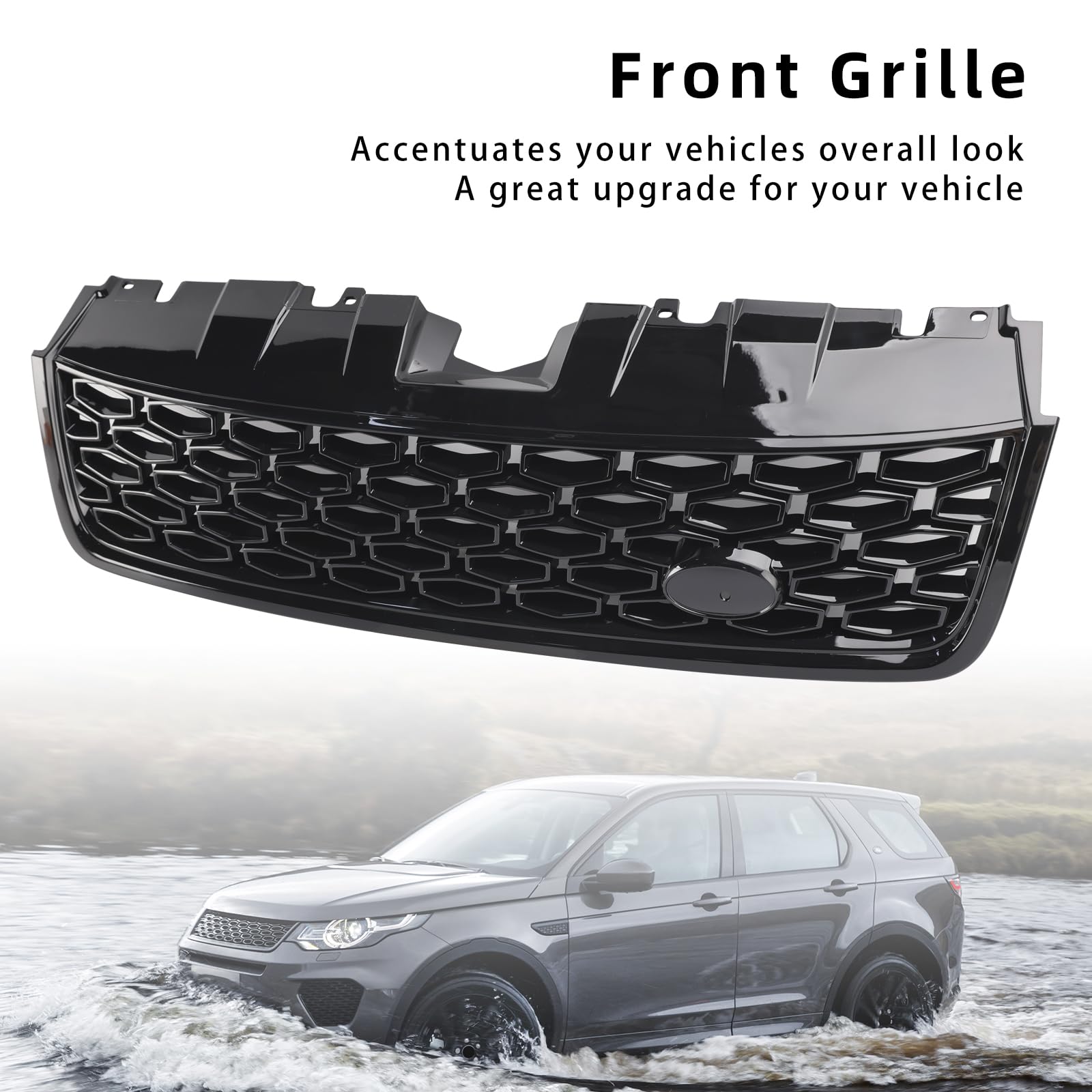 Griglia paraurti Anteriore Dynamic Style Front Bumper Grille LR073217 Fit for Discovery Sport L550 2014-2019 (No Logo)