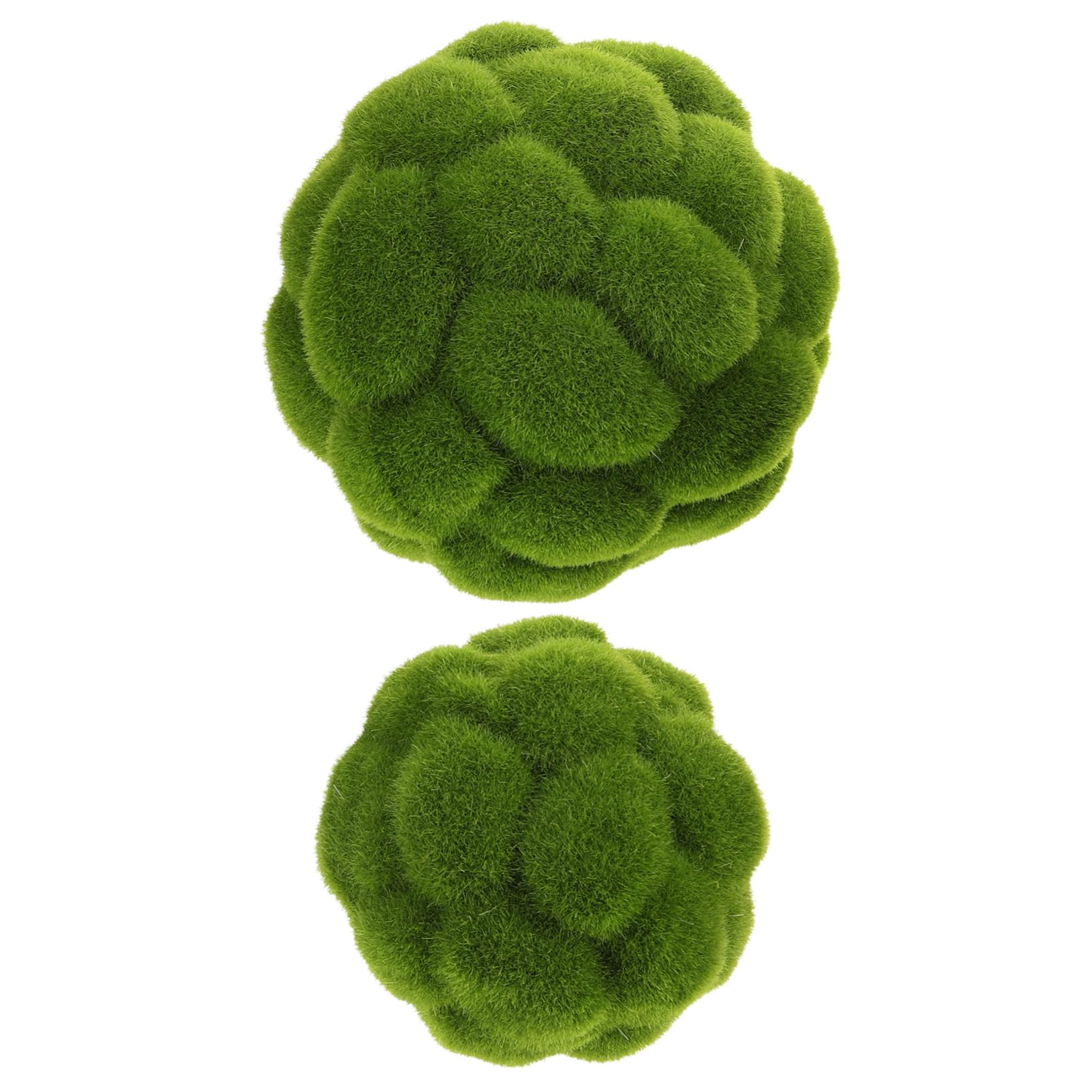 Cabilock 10 STK. Künstlicher Moosball Dekoration Realistischer Kunstmoosball für Garten Hochzeiten und Partys Flexible Anordnungsmöglichkeiten