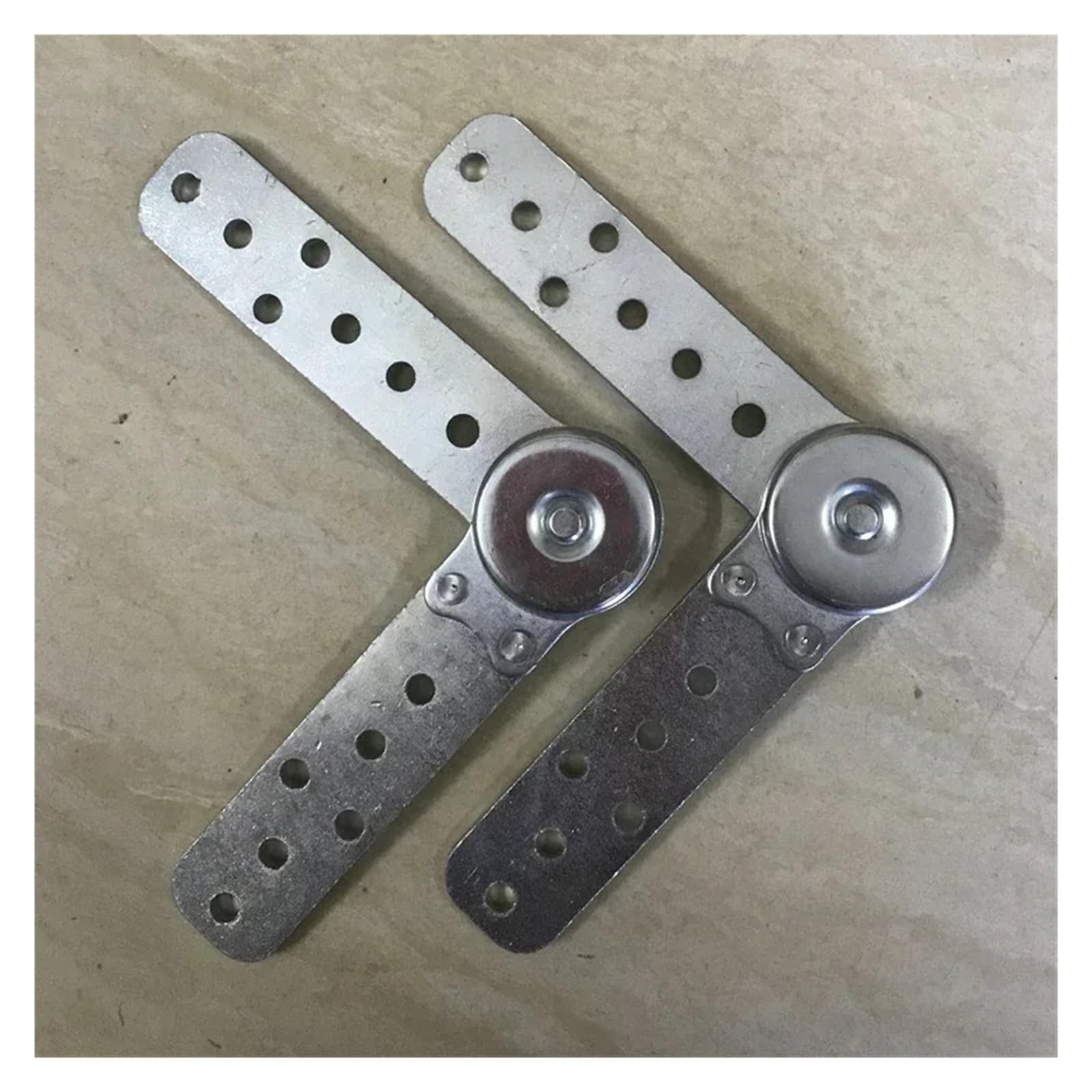 2 Stück Klappwinkelscharniere, Schwarz | Einstellbarer Verbindungsmechanismus. for Sofa, Kopfstütze & Möbel.