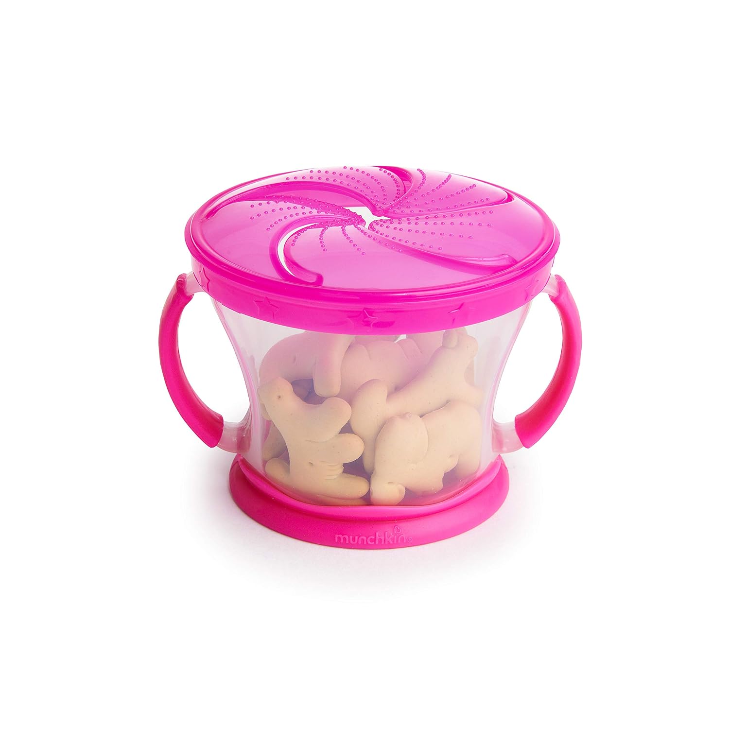 Munchkin 2 Piece Snack Catcher, Pink/Orange