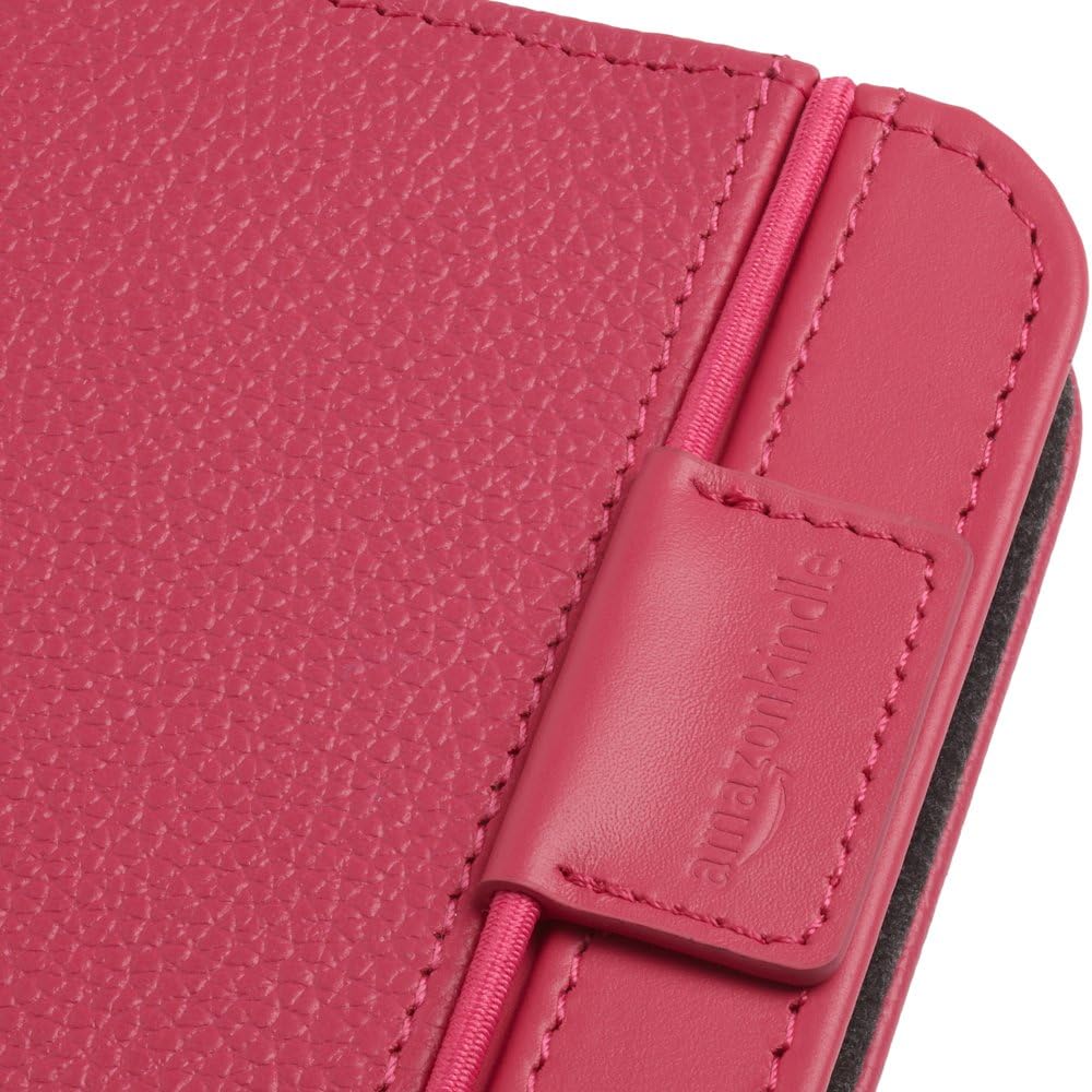 Kindle Leather Cover, Hot Pink (Fits Kindle Keyboard)