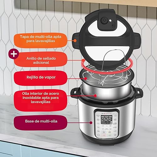 Miniatura 10 de Instant Pot Duo Plus 6 Qt 9 in 1 Olla de presión multiuso programable, olla de cocción lenta, arrocera, yogurtera, vaporera, para hervir huevos