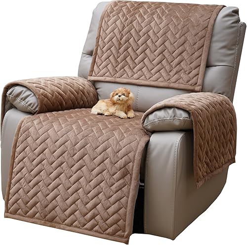 Miniatura 11 de Eismodra Fundas para Sillas Reclinables, Fundas Reclinables que se Mantienen en su Lugar, Funda Reclinable Lavable para Reclinable Grande Sofá de 3