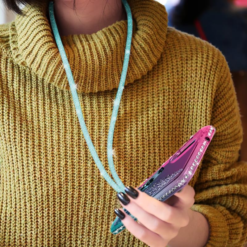 Miniatura 5 de Silverback Funda para Samsung Galaxy S23 FE, Funda con Purpurina Holográfica Líquida en Movimiento con Soporte, Funda Protectora Delgada con Anillo