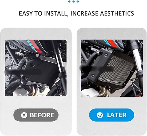 Miniatura 4 de Cubiertas laterales para radiador de motocicleta, protector de rejilla de radiador para Yamaha MT 07 MT07 FZ 07 FZ07 2018 2019 2020 2021 Protector