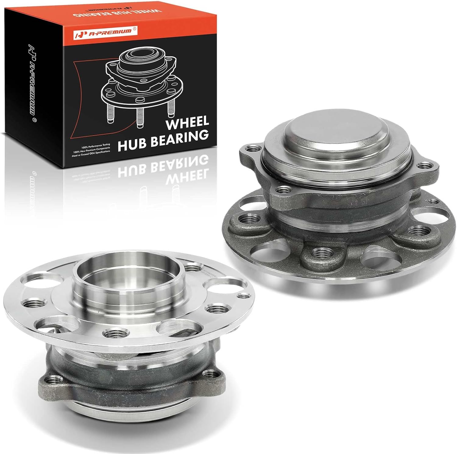 A-Premium 2 x Front Wheel Bearing and Hub Assembly Compatible with Mercedes-Benz SL400 2015-2016, SL450 2017-2020, SL550 2013-2020, SL63 AMG 2013-2019, SL65 AMG 2013-2018