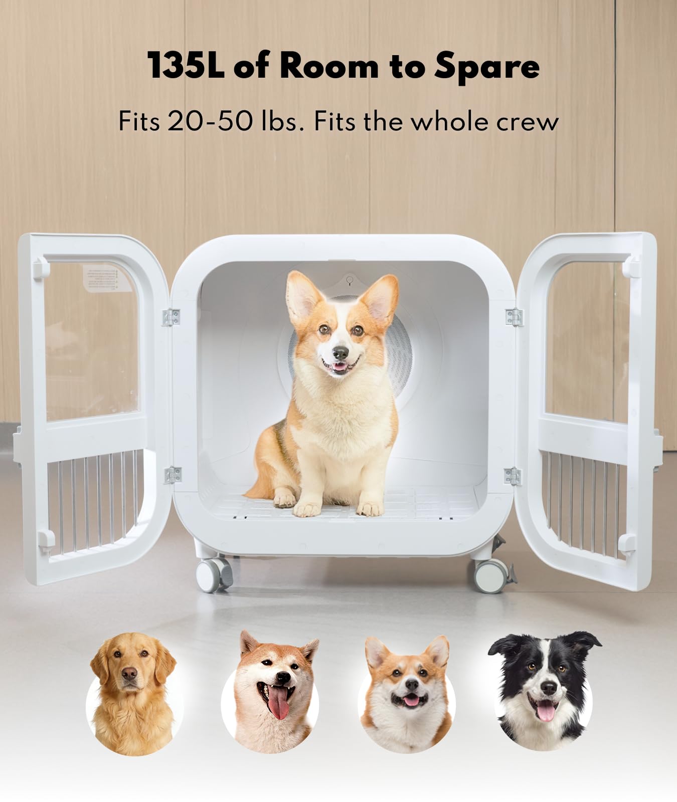 Amazon.com: HomeRunPet 135L Smart Pet Dryer Box for Medium Dogs