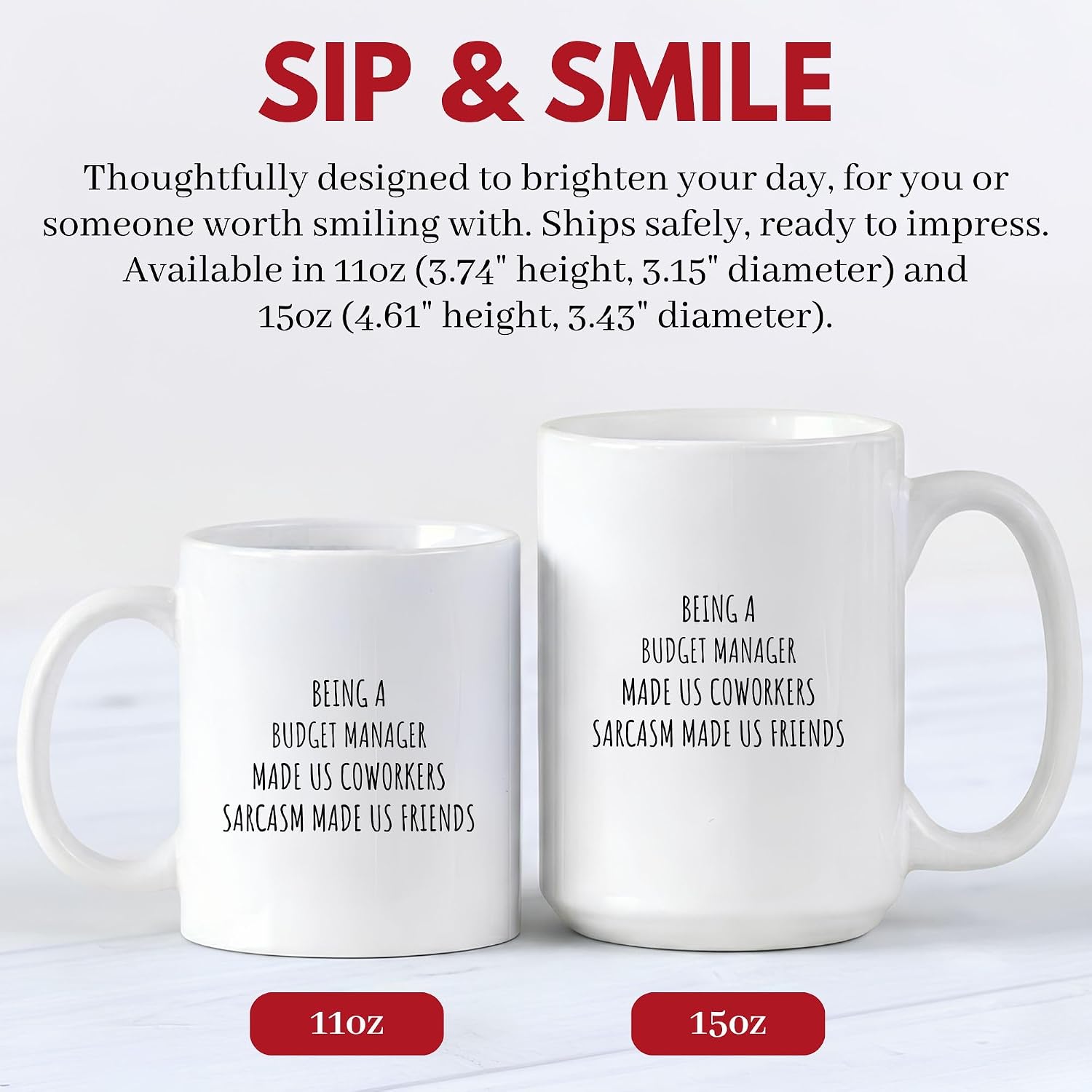 Funny Coworker Budget Manager Sarcasm Humor Coffee Mug image 2