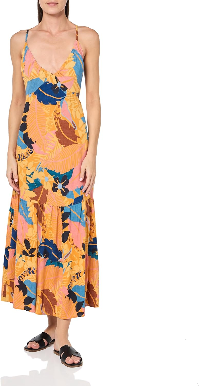 Angie Womens Women's Halter Maxi Dress with Ring Back