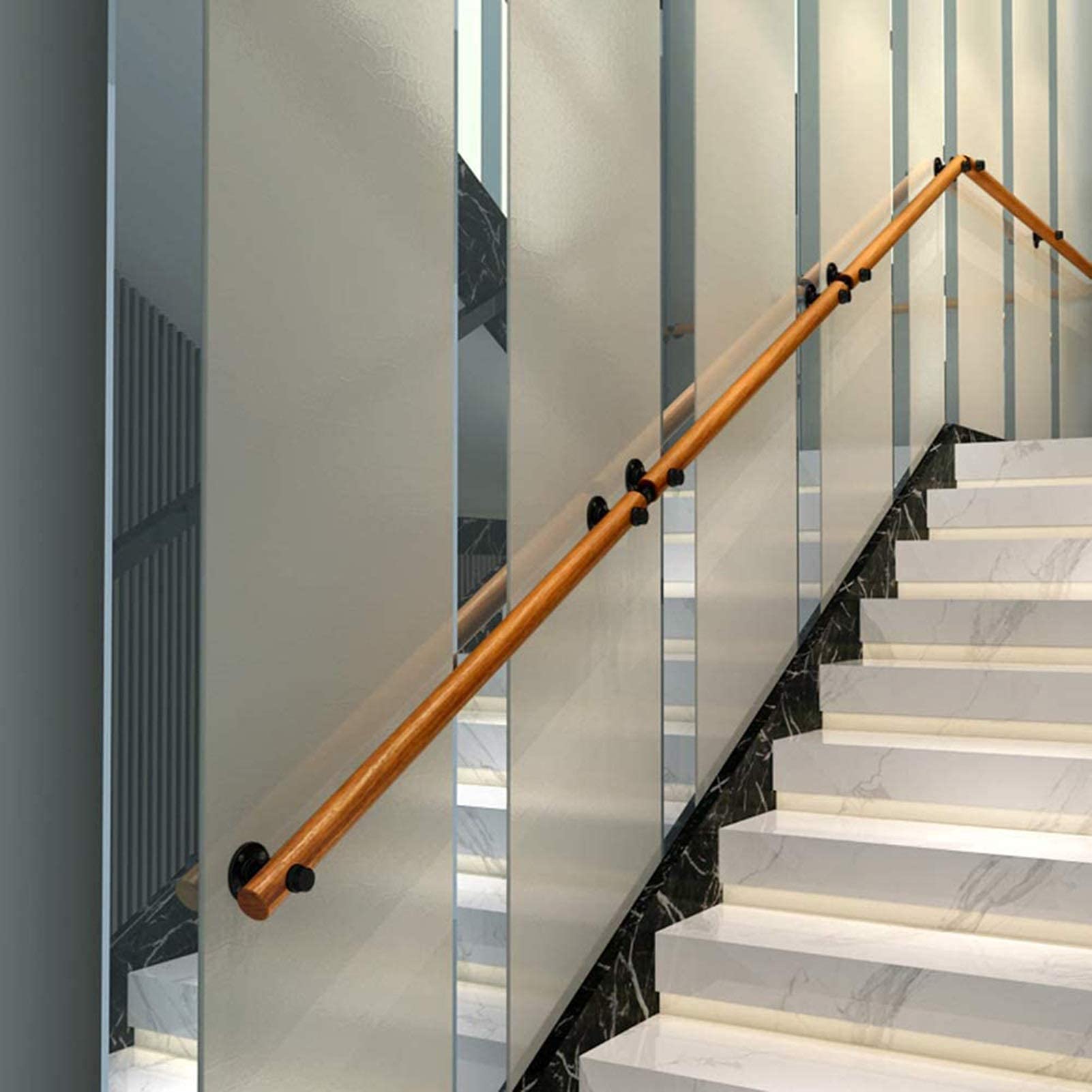 Buy Stair Railing Modern Stair Railing Solid Wood Staircase Handrail