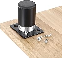 Vista 6 de OwnMy 4 patas de metal de 2 pulgadas para muebles, patas de aleación de aluminio negro, patas de muebles de escritorio para gabinetes, patas