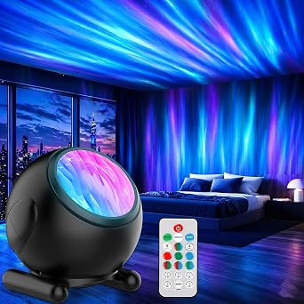 Northern Lights Projector, LED Night Light Aurora Projector with Timer and Remote, Room Decor, Gifts for Kids, Adults, Christmas, Birthday