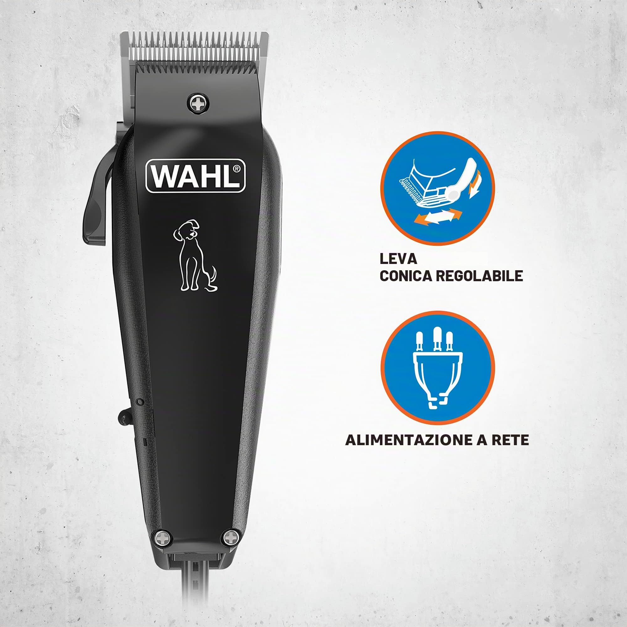 Wahl Tosatrici per cani, kit per toelettatura per cani multi taglio, cappotto completo per animali domestici, cavo a basso rumore, animali domestici a casa, resistenti alla ruggine, lame in acciaio ad alto tenore di carbonio rettificate di precisione, leg