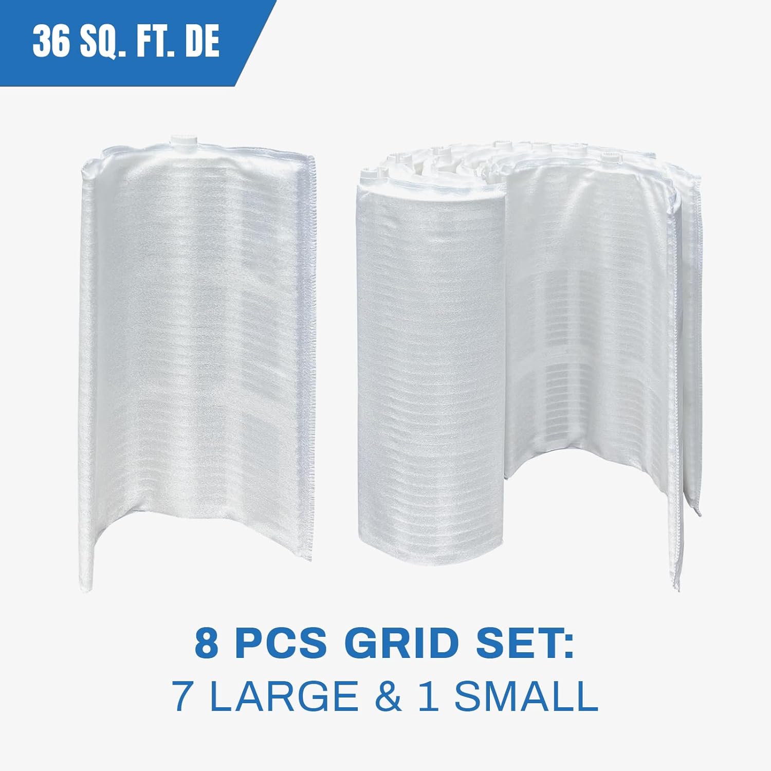 FG-1003 DE Grid Filter Compatible with DE3620(DEX3600DA), FNS Plus 36,59001700, 59001800, FS-2003, PFS1836, FC-9530, PG-1903, 36 Sq.Ft DE Grid Swimming Pool Filter Cartridge, 7 Full + 1 Partial