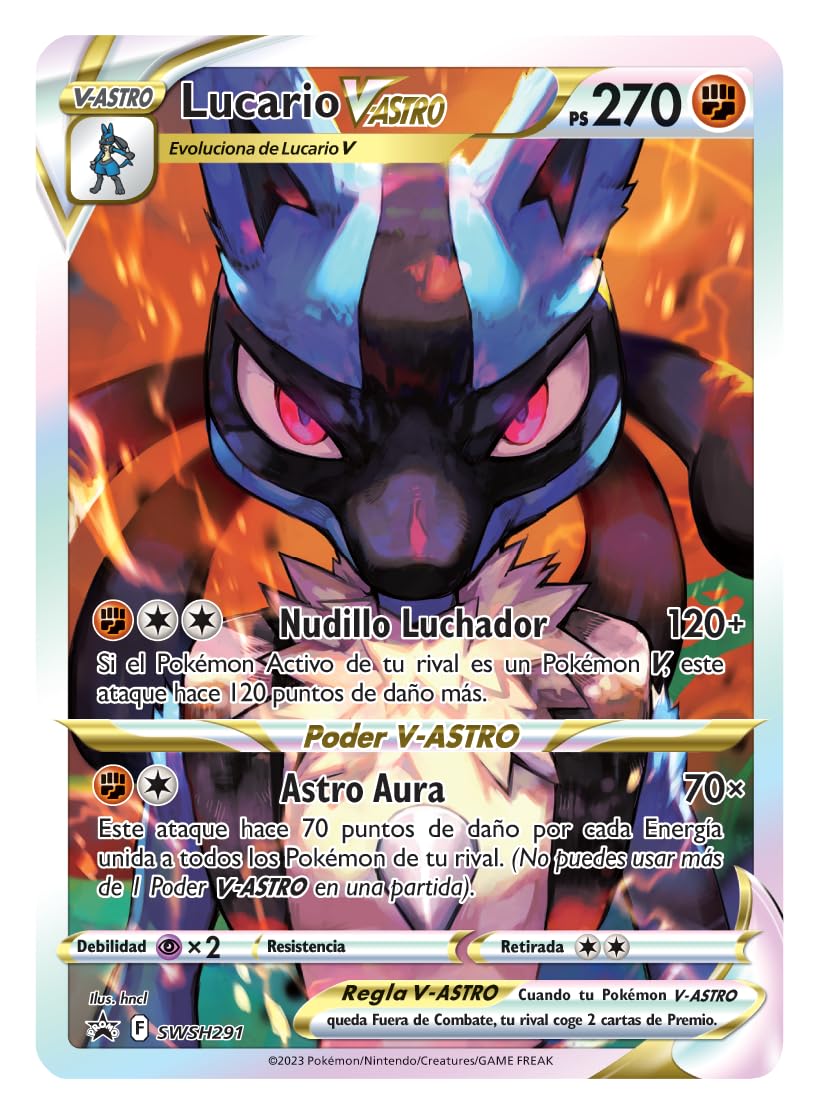 Pokémon JCC: Caja de Entrenador Élite de Cenit Supremo de JCC Pokémon (1 Carta holográfica grabada en Relieve, 10 Paquetes de Mejora y Accesorios prémium)
