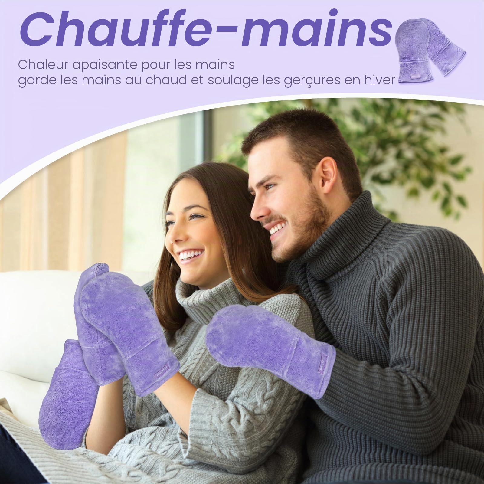 SuzziPad Gants chauffants pour l'arthrite des mains, gants d'arthrite pour femmes pour soulager la douleur, les articulations raides, le canal carpien, le doigt à gâchette, chauffe-mains lavables,