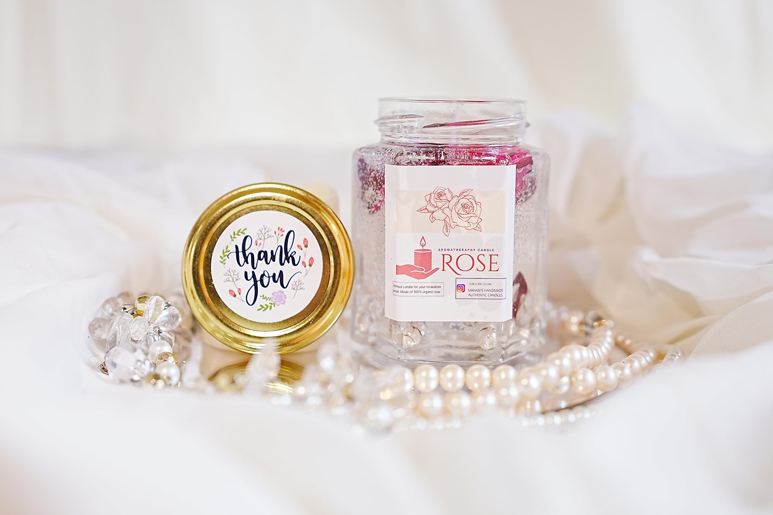 Manasi's Handmade Authentic CandlesManasis Handmade Authentic CandlesLavender Scented Gel Jar Candle