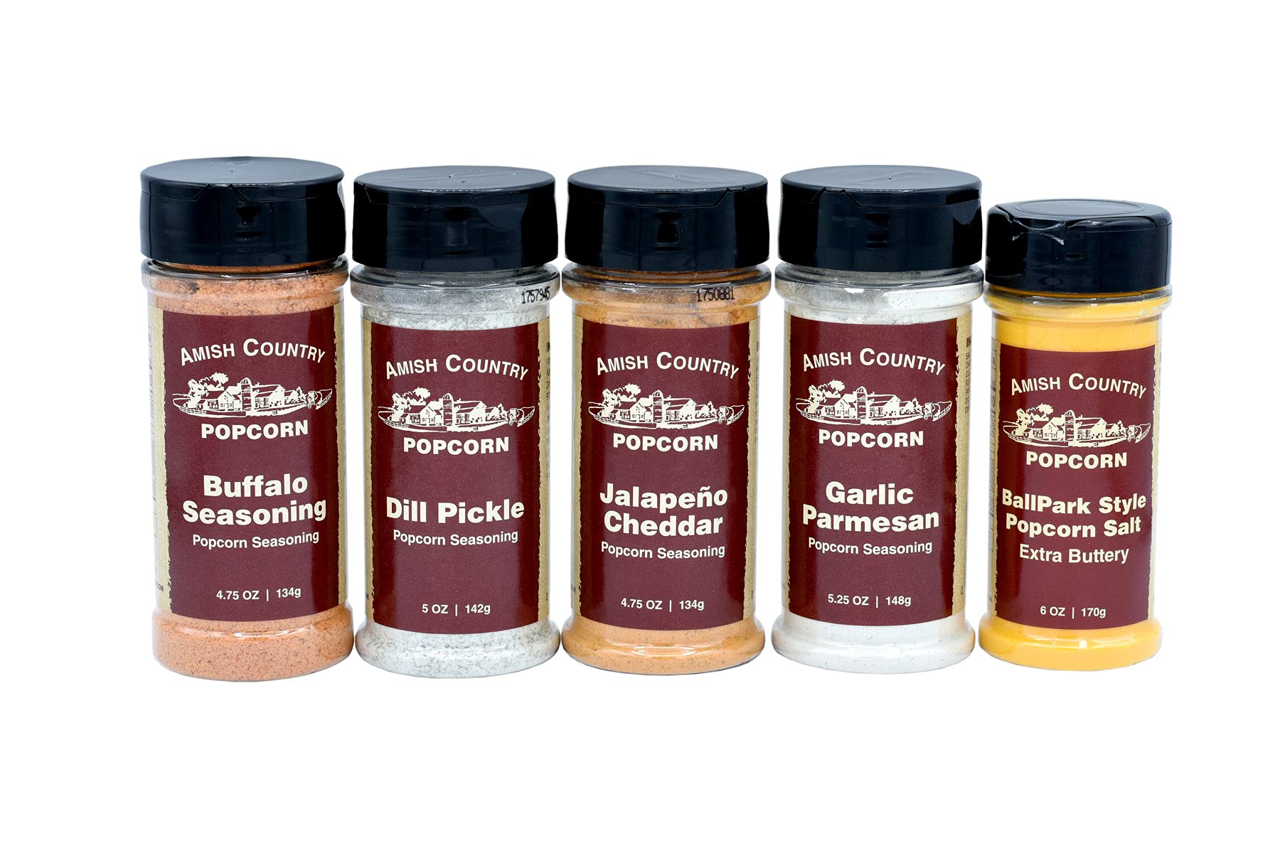 Buy Amish Country Popcorn 5 Pack Seasoning Bundle Buffalo, Garlic