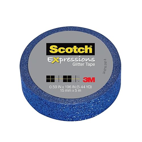 Washi Tape Glit Dk Blu .59 pulgadas