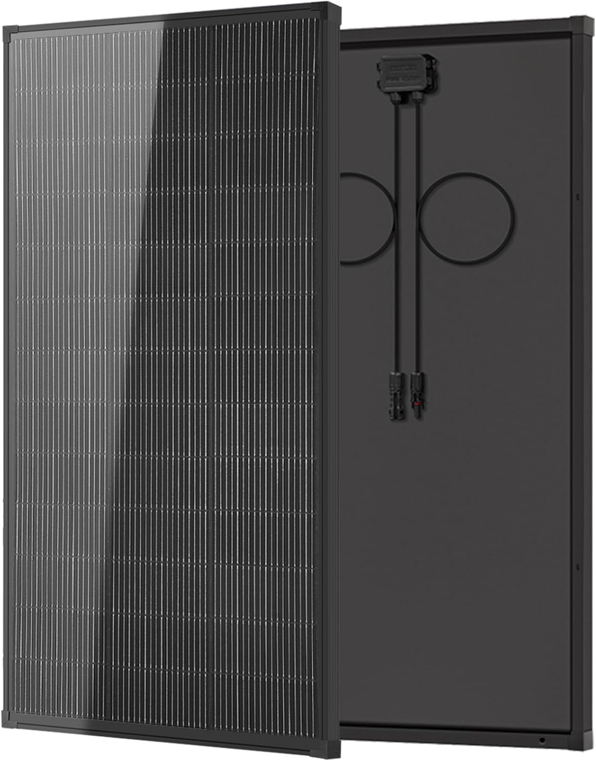 200 Watt 18 Volt Solar Panel for 12V System, Solar Panels for RV, 25% High Efficiency N-Type 18BB PV Module Solar Charger Waterproof IP68 for Shed Van Camp Boat Home Farm Off-Grid(56.7"x26.4", Single)