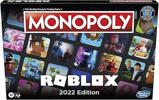 Amazon Com Hasbro Gaming Monopoly Roblox 2022 Edition Game Monopoly Board Game Collect And Trade Popular Roblox Experiences Toys Games Monopoly 2022 List